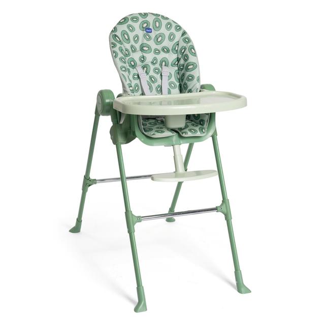 Seggiolone Polly Essential Chicco beige unisex, con schienale reclinabile e poggiapiedi regolabile, ideale per tutte le stagioni. | Chicco