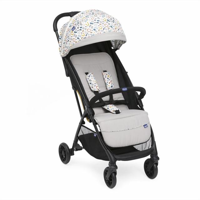 Passeggino Chicco Glee grigio, leggero e compatto, con schienale reclinabile e cappottina UV50+, ideale per ogni stagione. | Chicco