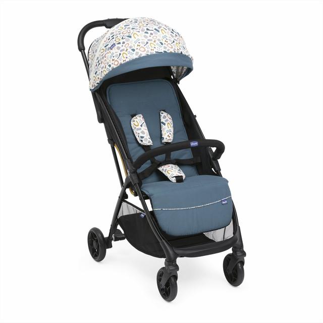 Passeggino Chicco Glee grigio, leggero e compatto, con schienale reclinabile e cappottina UV50+, ideale per ogni stagione. | Chicco