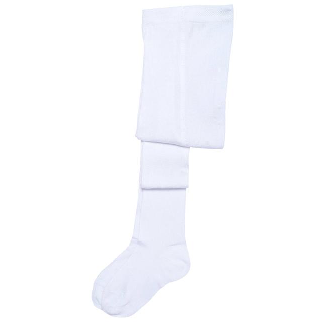 Collant bianco Chicco per bambina, in misto cotone mercerizzato 80% cotone, 17% poliammide, 3% elastan, certificato Oeko-Tex. | Chicco