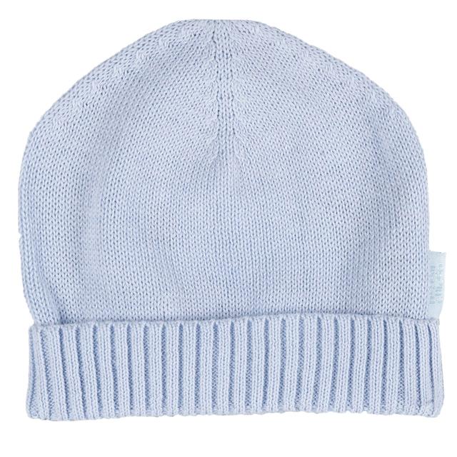 Cappellino neonato Chicco in morbido cotone 100%, unisex, rosa delicato, con risvoltino a costine, taglia 0-3 mesi. | Chicco