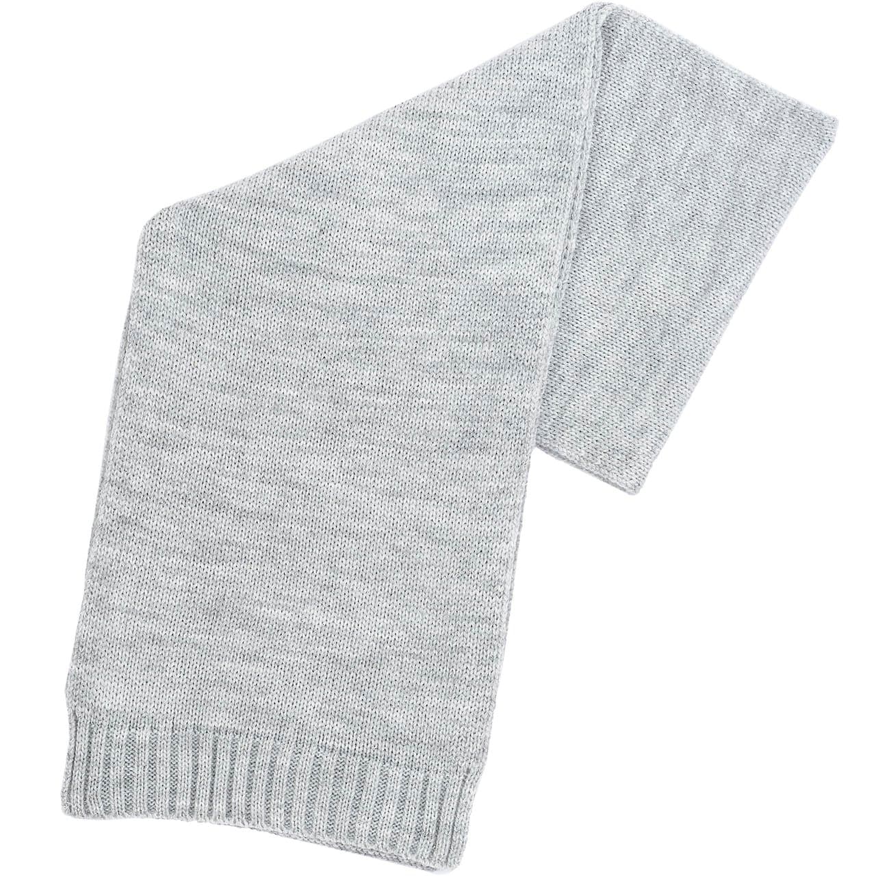 Sciarpa Chicco maglia rasata grigia e argento per bambino, realizzata in acrilico al 100%, ideale per l'autunno/inverno. | Chicco