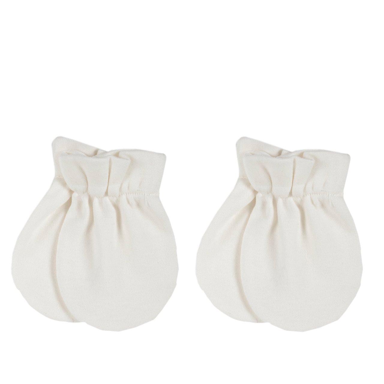 Muffole per neonata Chicco rosa in cotone 100% Oeko-Tex, ideali per proteggere le manine nei primi giorni di vita durante la primavera/estate. | Chicco