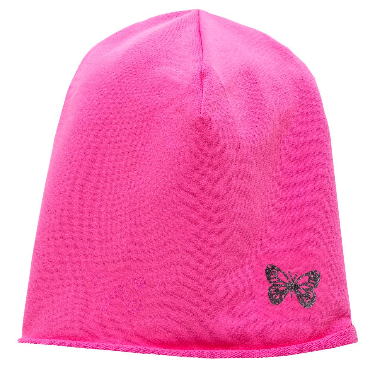 Cappello allungato fuxia in cotone elasticizzato per bambina, firmato Chicco, ideale per primavera ed estate. | Chicco