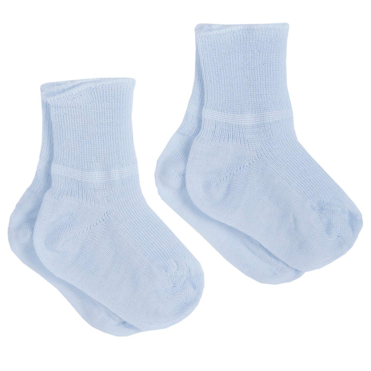 Set 2 calzini neonato Chicco in 100% lana rosa, taglia unica, ideali per i primi giorni e ogni stagione. | Chicco