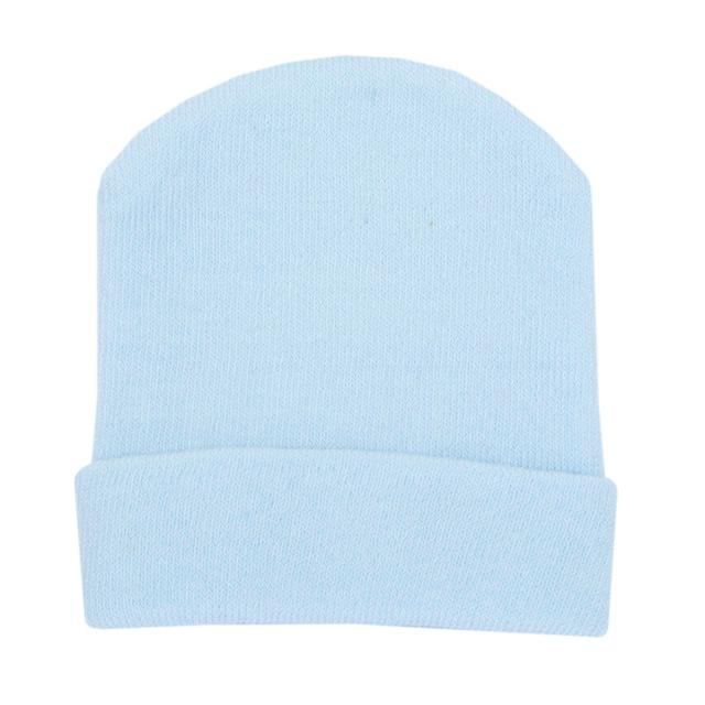 Cappello in maglia rosa elasticizzata per bambina Chicco con risvolto, in cotone sostenibile Oeko-Tex, taglia 0-6 mesi. | Chicco