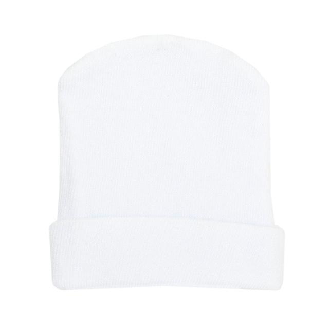 Cappello in maglia rosa elasticizzata per bambina Chicco con risvolto, in cotone sostenibile Oeko-Tex, taglia 0-6 mesi. | Chicco