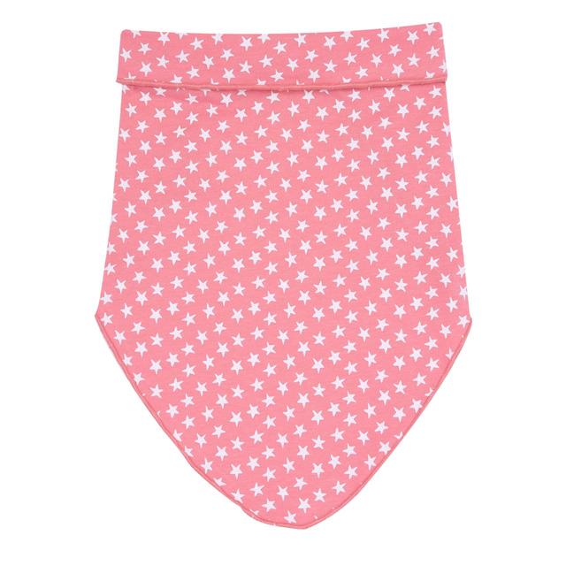 Bandana rosa in jersey stampato con stelline per bambina, 100% cotone sostenibile, ideale per primavera/estate. | Chicco