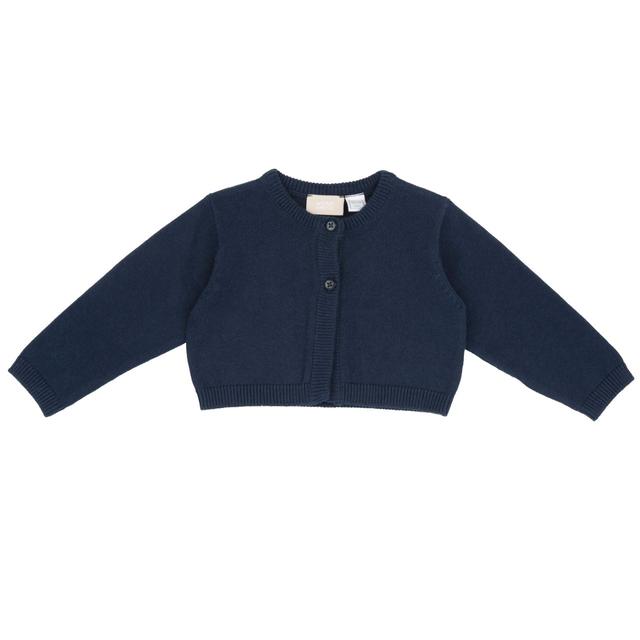 Coprispalle in maglia di cotone bianco Chicco per bambina, con apertura frontale a bottoni e lavorazione rasata, ideale per primavera/estate. | Chicco