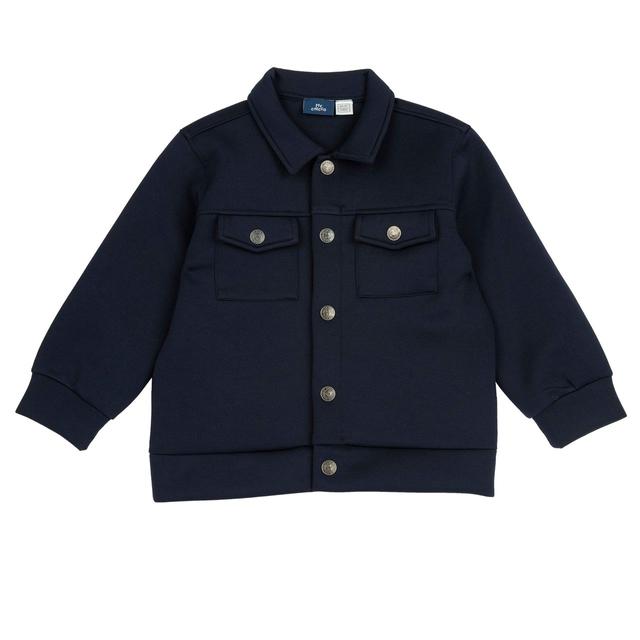 Giubbino blu in neoprene elasticizzato Chicco per bambino, con chiusura a bottoni automatici, ideale per la mezza stagione. | Chicco