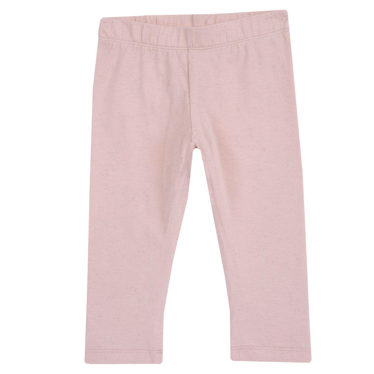 Leggings rosa lunghi al polpaccio per bambina Chicco con stampa spray effetto lucido in cotone sostenibile e vita elasticizzata. | Chicco