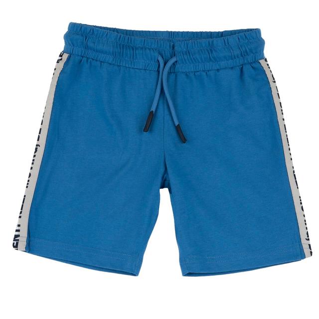 Pantaloni corti rossi in jersey di cotone sostenibile Chicco per bambino, con vita elasticizzata e cordino, nastro ricamato sui fianchi e tasca posteriore. | Chicco