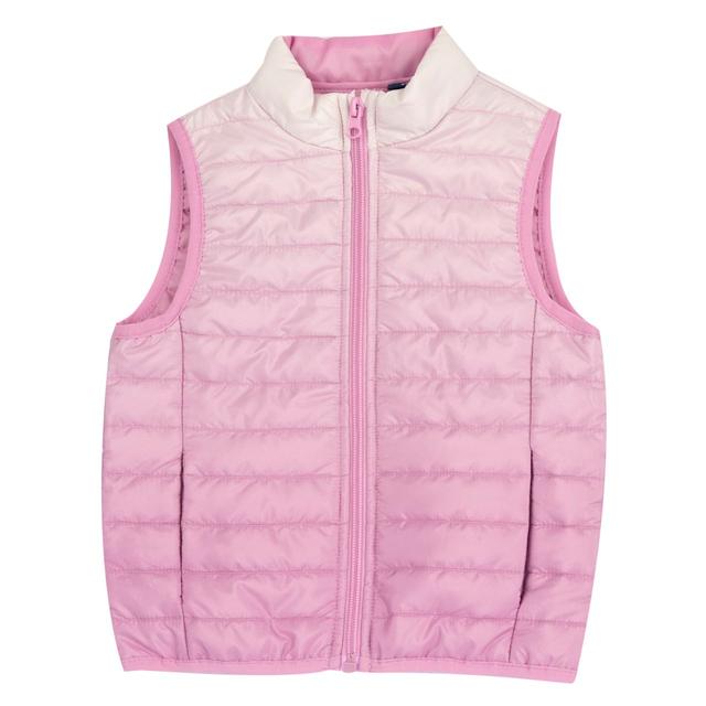 Gilet trapuntato senza maniche bianco per bambina Chicco con stampa effetto sfumato e imbottitura eco-sostenibile, ideale per primavera/estate. | Chicco