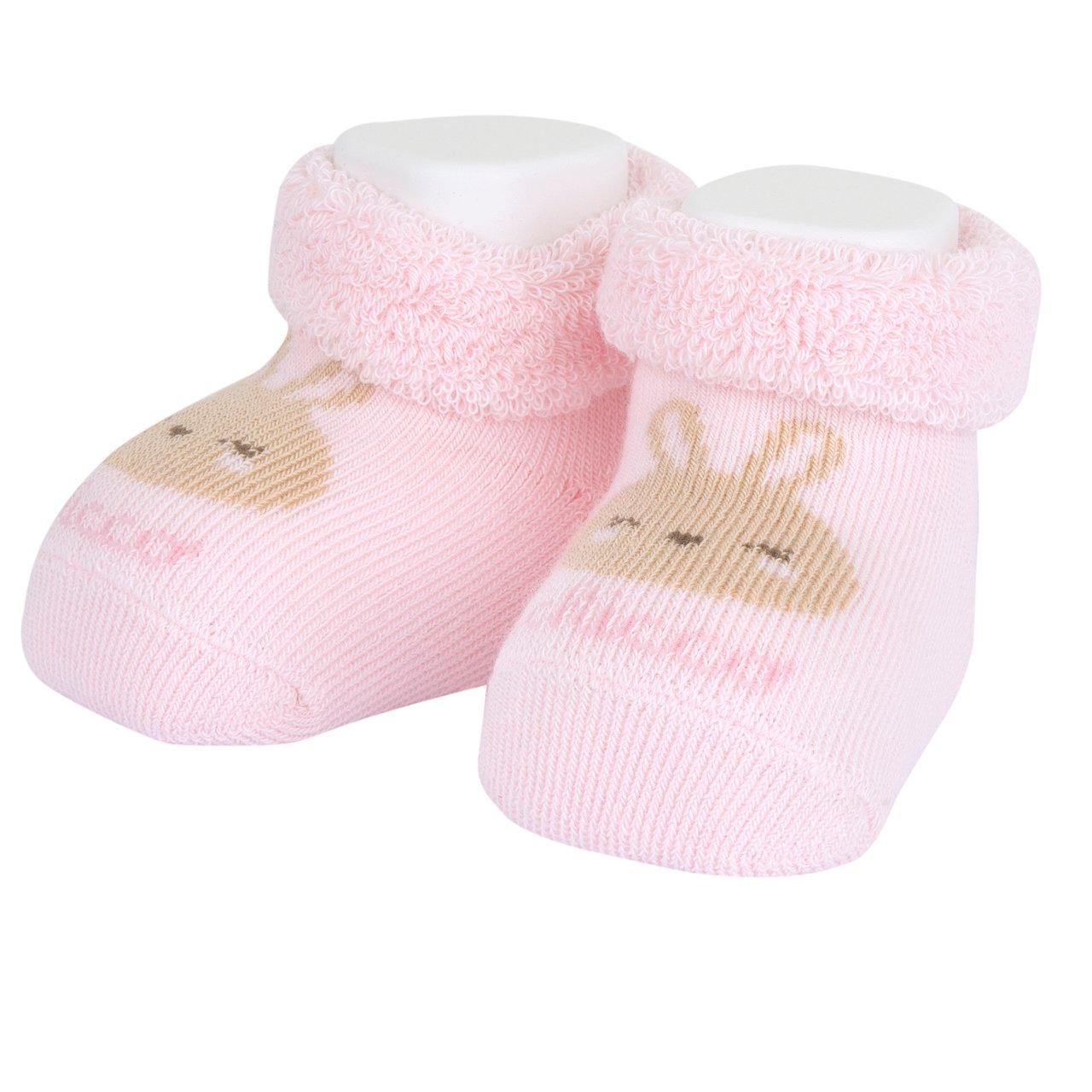 Babbucce Chicco rosa in spugna misto cotone per bambina con grafica coniglietto jacquard, ideali per primavera/estate. | Chicco