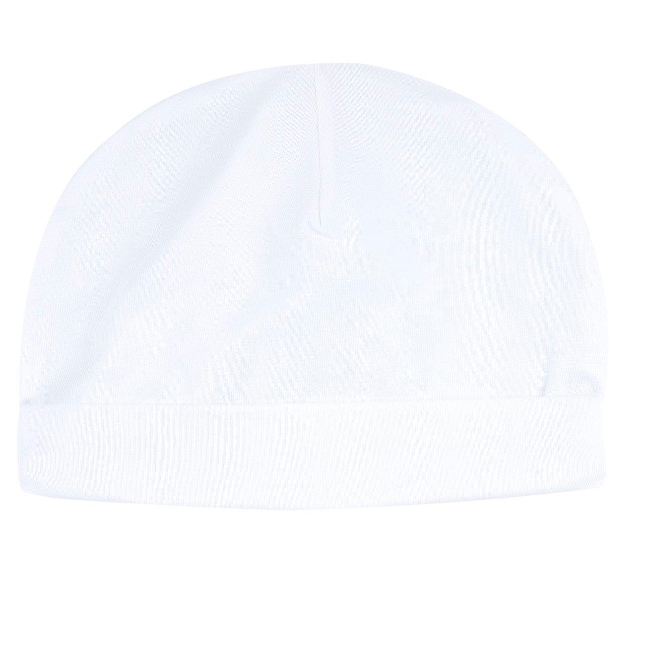 Cappello con risvolto rosa in jersey di cotone elasticizzato per bambina, con stampa fantasia, certificato Oeko-Tex. | Chicco
