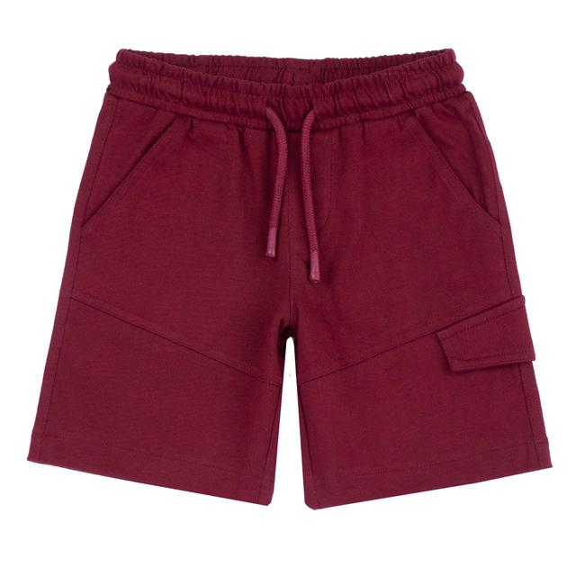 Pantaloni corti verdi in jersey di cotone sostenibile Chicco con vita elasticizzata e cordino regolabile, ideali per bambini in primavera/estate. | Chicco