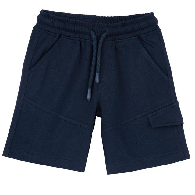 Pantaloni corti verdi in jersey di cotone sostenibile Chicco con vita elasticizzata e cordino regolabile, ideali per bambini in primavera/estate. | Chicco