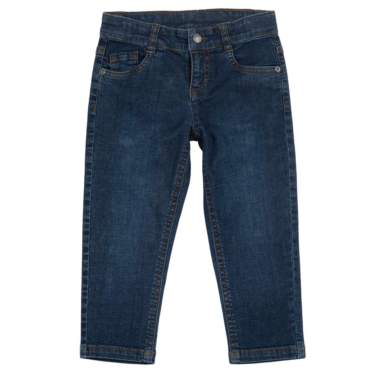 Pantaloni lunghi jeans blu elasticizzati Chicco per bambino, con vita regolabile, ideali per primavera/estate. | Chicco