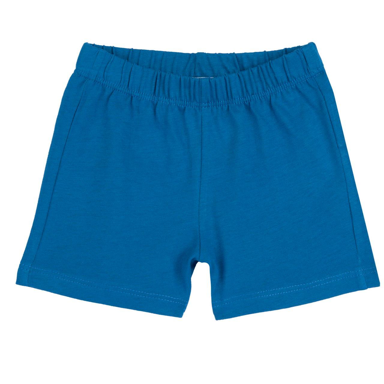 Pantaloni corti azzurri in jersey di cotone sostenibile Oeko-Tex per bambino Chicco, ideali per la primavera/estate. | Chicco