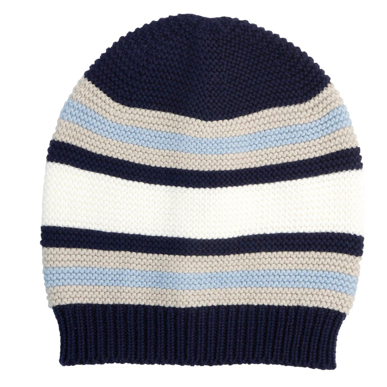 Cappello in tricot blu Chicco per bambino, 100% cotone, ideale per le mezze stagioni e le uscite primaverili. | Chicco