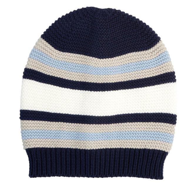 Cappello in tricot blu Chicco per bambino, 100% cotone, ideale per le mezze stagioni e le uscite primaverili. | Chicco