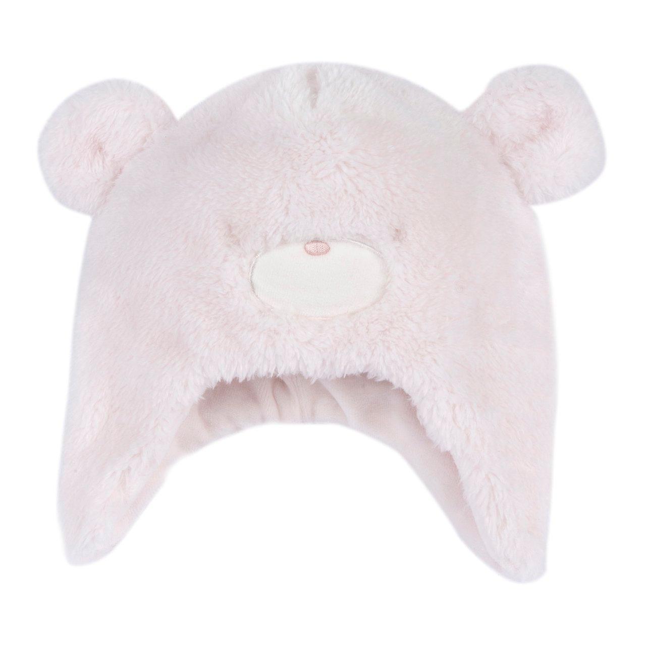 Cappello Orsetto rosa in ciniglia per bambina, con grafica applicata e ricamo a tema, ideale per autunno/inverno. | Chicco
