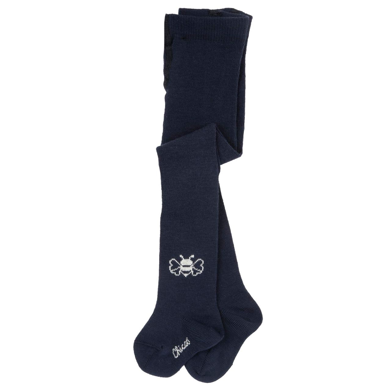 Collant jacquard Chicco blu per bambina con motivo a piccola ape, ideali per autunno/inverno e realizzati in caldo misto cotone. | Chicco