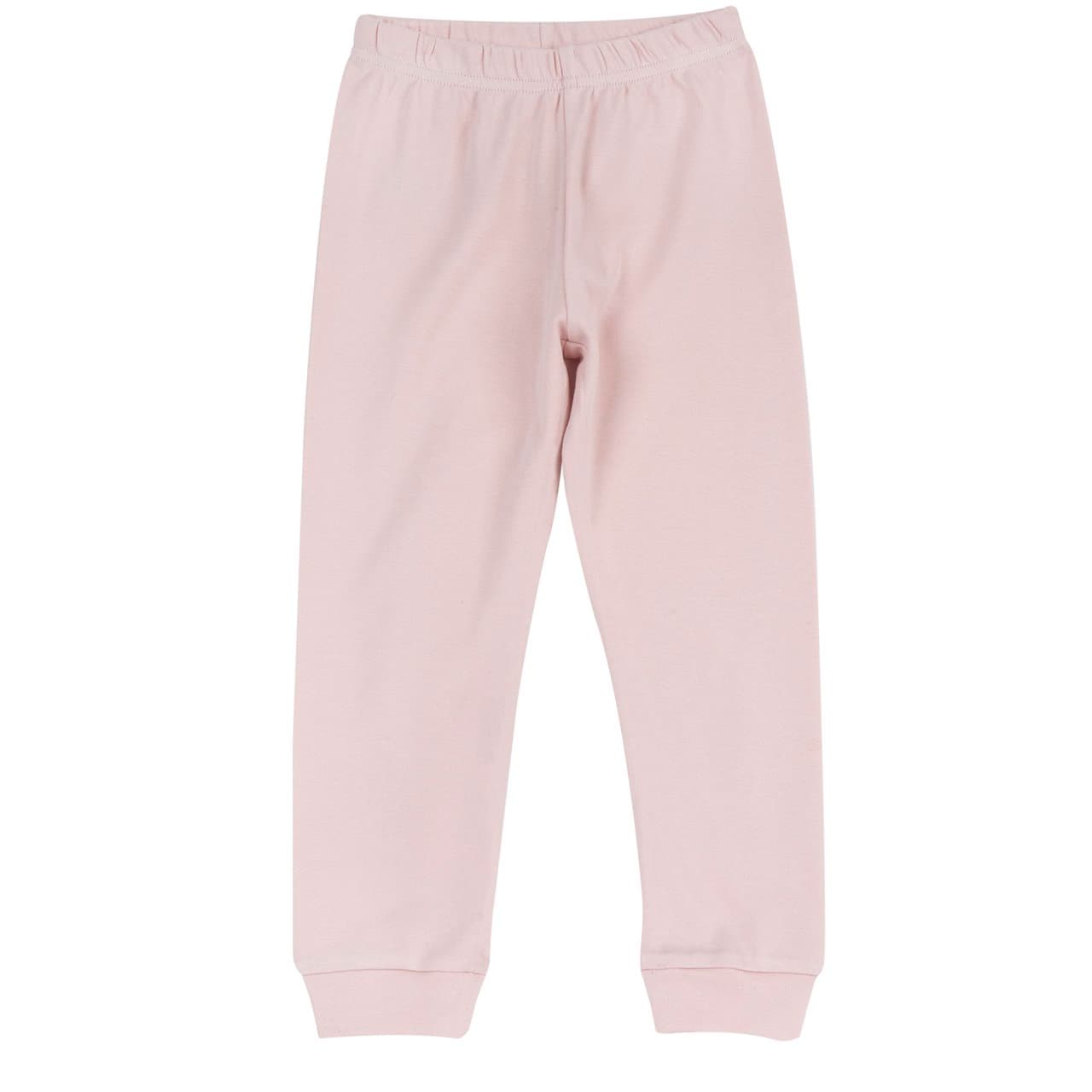 Pantaloni lunghi da pigiama Chicco per bambina in cotone interlock rosa, con vita elasticizzata, ideali per l'autunno/inverno. | Chicco