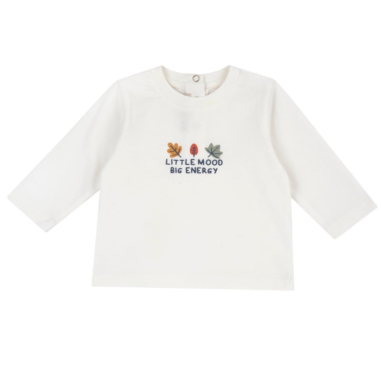 Maglietta a manica lunga Chicco bianca per bambino con grafica stampata in rilievo, ideale per l'autunno/inverno. | Chicco