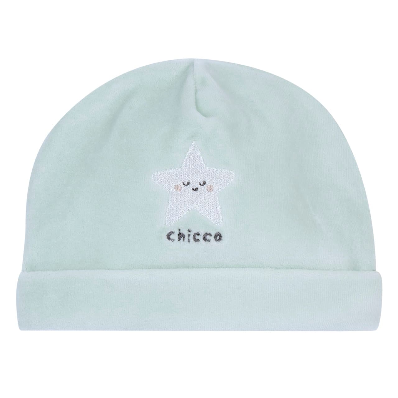 Cappello Chicco in ciniglia rosa per bambina con grafica ricamata, ideale per autunno/inverno, taglia 0-2 anni, certificato Oeko-Tex. | Chicco