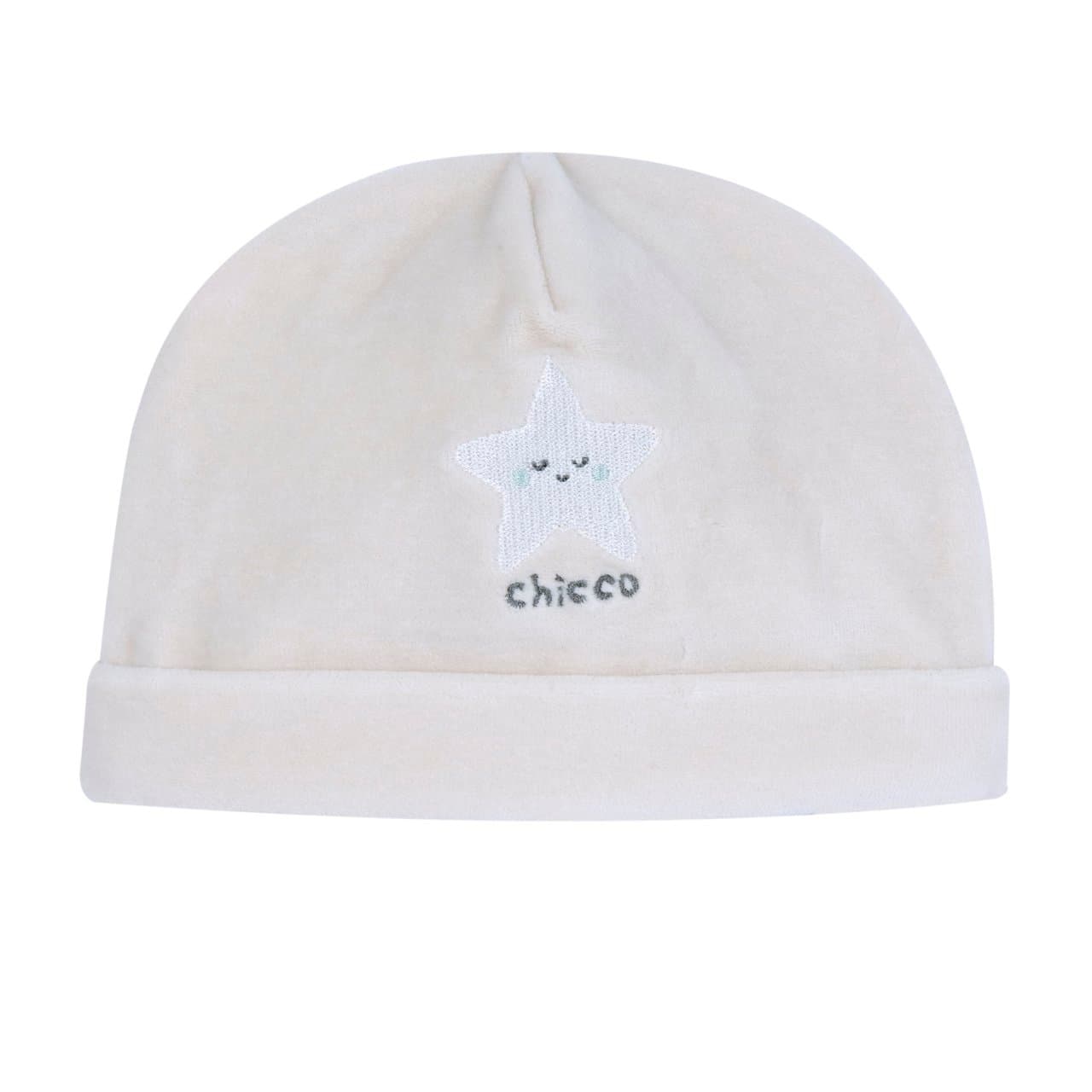 Cappello Chicco in ciniglia rosa per bambina con grafica ricamata, ideale per autunno/inverno, taglia 0-2 anni, certificato Oeko-Tex. | Chicco