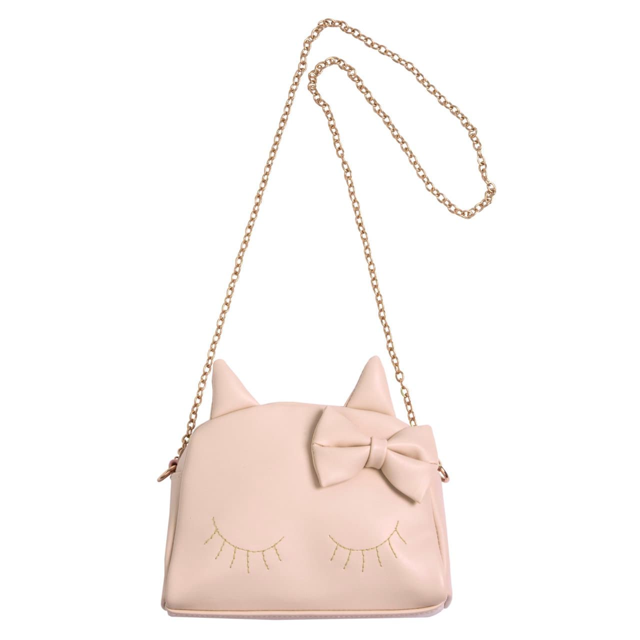 Borsa Chicco bambina rosa in materiale spalmato opaco, con fiocco frontale e dettagli ricamati, ideale per autunno/inverno. | Chicco