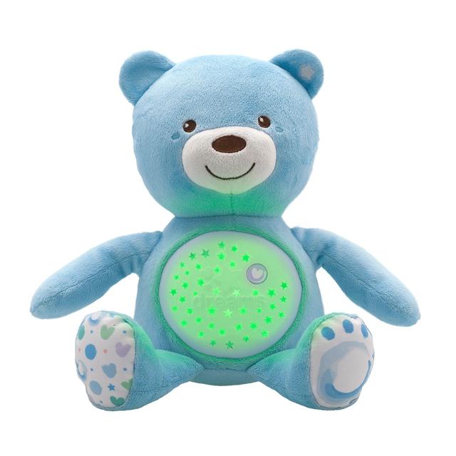 Baby Bear | Chicco Orsacchiotto proiettore Chicco First Dreams Baby Bear rosa, peluche soffice con effetti luminosi e melodie rilassanti per neonati. | Chicco