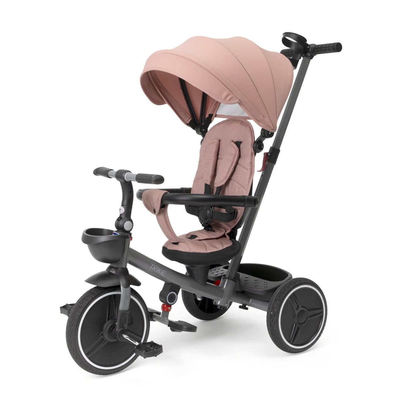 Triciclo Evolutivo 4 In 1 | Chicco Triciclo evolutivo 4 in 1 Chicco beige con struttura in metallo, seduta imbottita e manico telescopico, ideale per bambini dai 6 mesi ai 5 anni. | Chicco