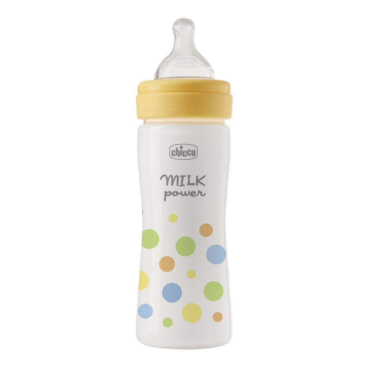 Biberon Perfect Easy Flusso Medio (250 Ml) | Chicco Biberon Chicco Perfect Easy arancione da 250 ml con tettarella Physio in silicone Soft Sense per un'allattamento naturale e confortevole. | Chicco