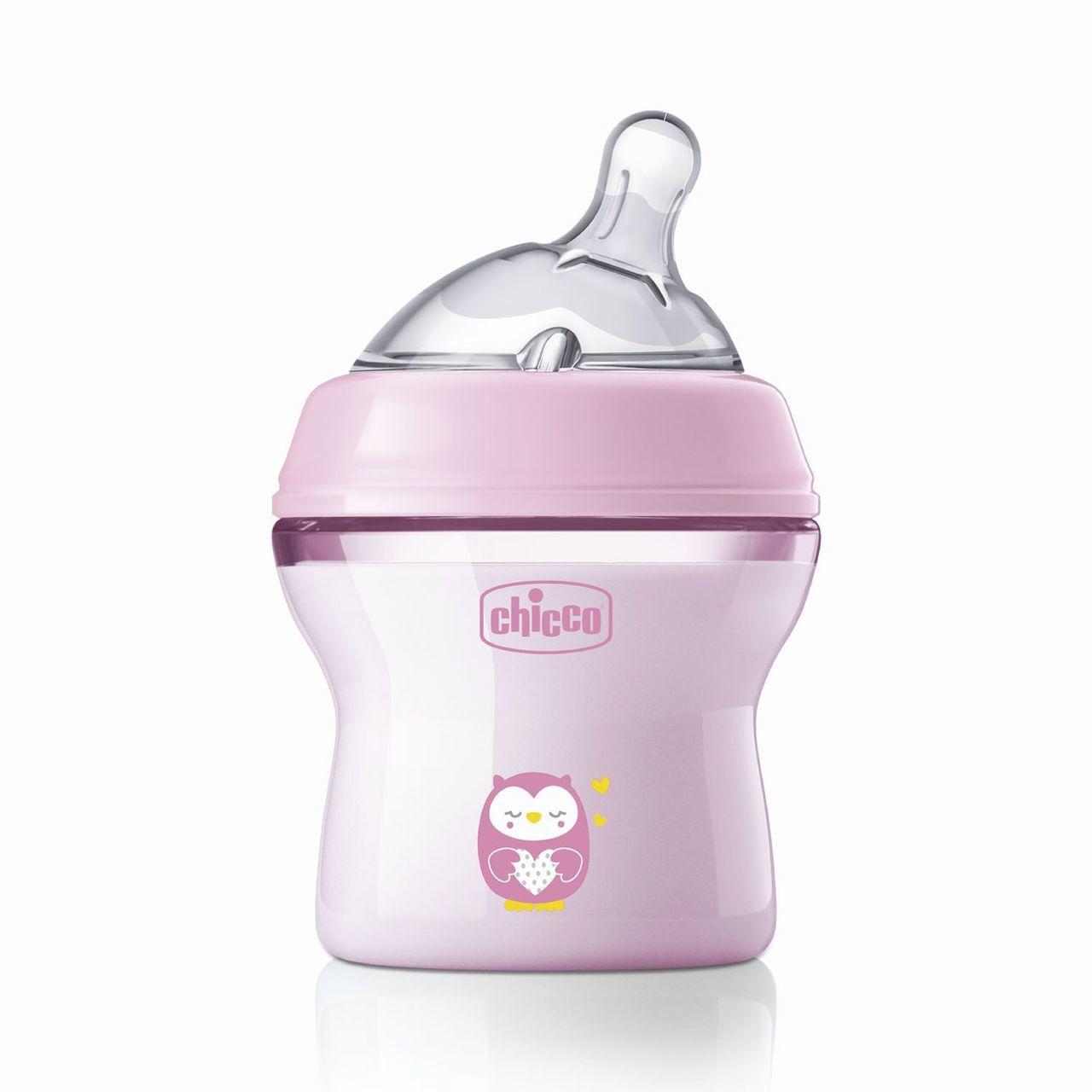 Biberon Naturalfeeling Flusso Lento (150ml) | Chicco Biberon Chicco Naturalfeeling Flusso Lento da 150ml in silicone Soft Sense, ideale per neonati unisex e per facilitare il passaggio tra seno e biberon. | Chicco