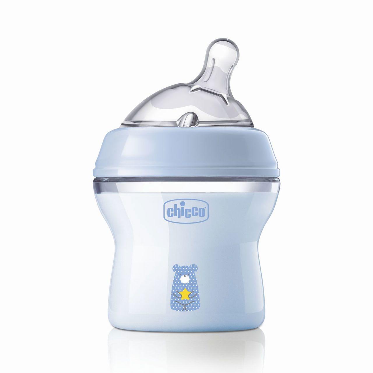 Biberon Naturalfeeling Flusso Lento (150ml) | Chicco Biberon Chicco Naturalfeeling Flusso Lento da 150ml in silicone Soft Sense, ideale per neonati unisex e per facilitare il passaggio tra seno e biberon. | Chicco