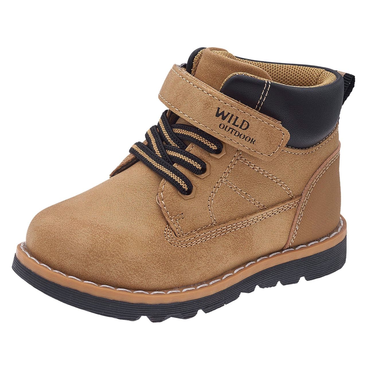Polacchino Bambino Fabio | Chicco Polacchino unisex Chicco Fabio marrone con lacci elastici e chiusura a strappo, ideale per autunno/inverno. | Chicco