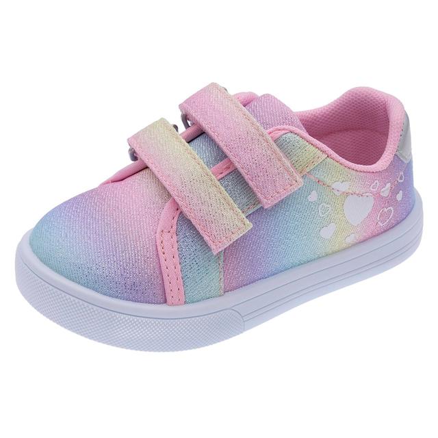 Sneakers Bambina Filly | Chicco Sneakers bambina Chicco effetto denim blu con stampa floreale, chiusura a doppio strappo e suola flessibile. | Chicco