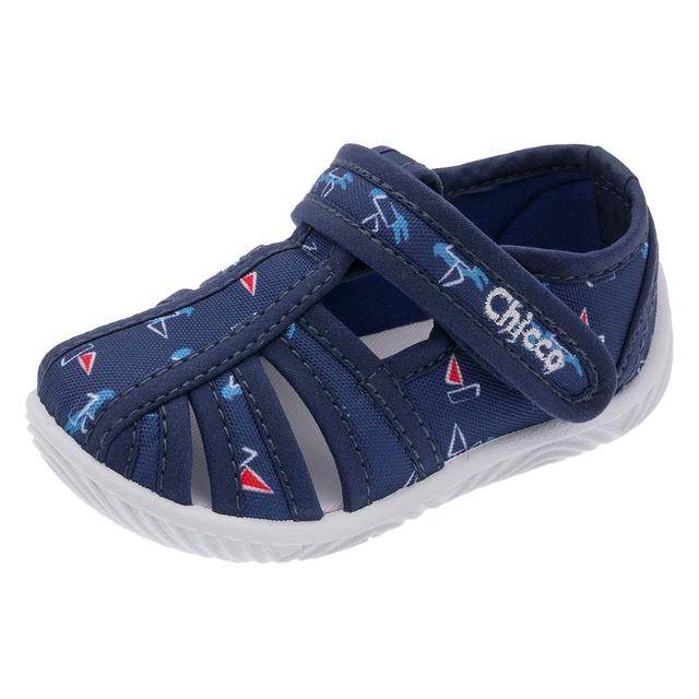 Pantofola Bambino Templar | Chicco Pantofola da bambina Chicco rosa glitterata con stampa floreale, chiusura a strappo Flex-zone e suola flessibile per la massima comodità. | Chicco