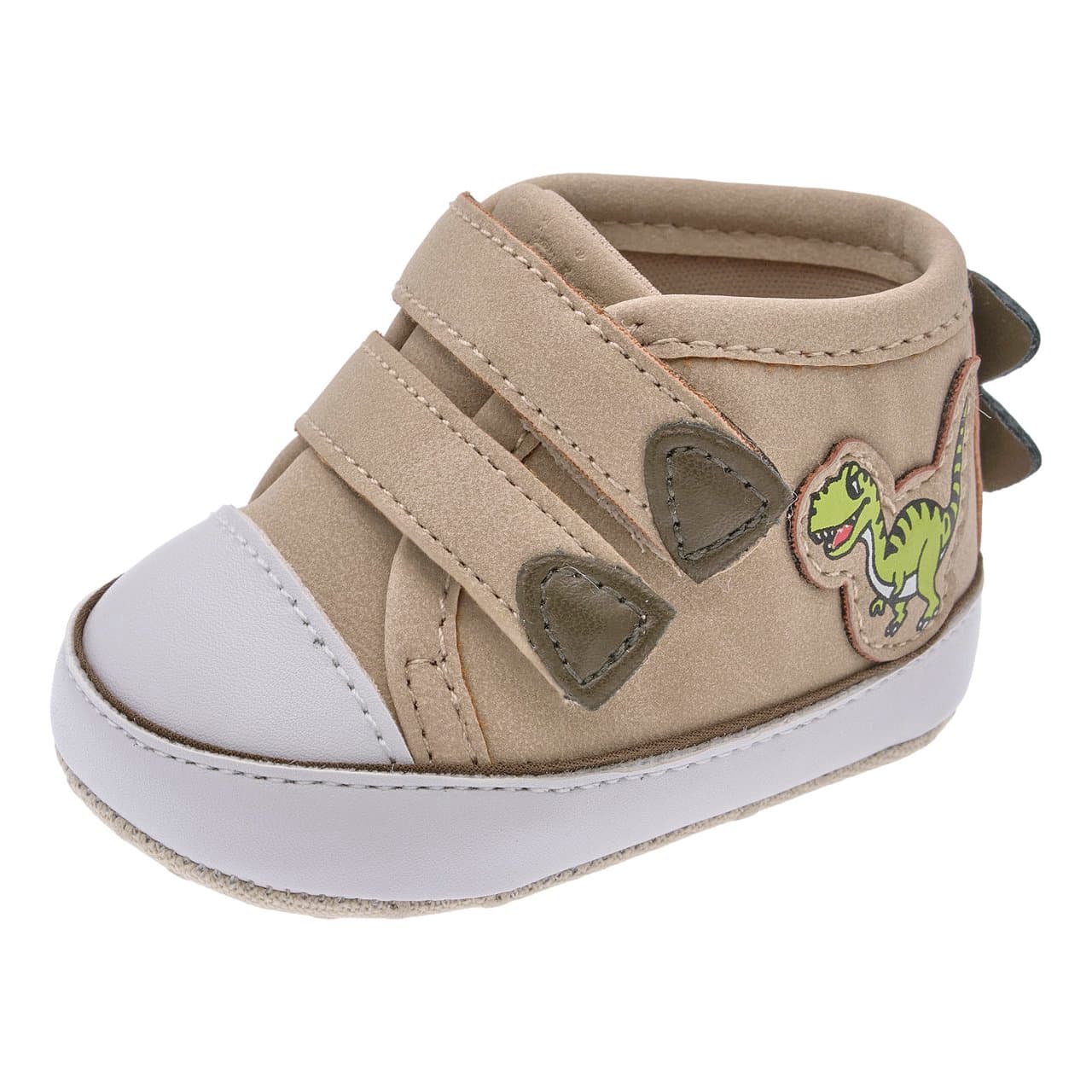 Polacchino Bambino Nadir | Chicco Polacchino bambino unisex Chicco Nadir beige con stampa dinosauro e doppia chiusura a strappo, ideale per autunno/inverno. | Chicco
