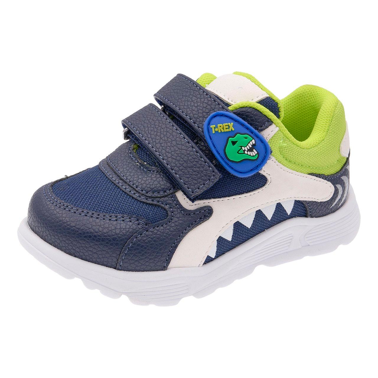 Sneakers Bambino Fogo | Chicco Sneakers bambino unisex Chicco Fogo blu con applicazione a dinosauro e doppio strappo, ideali per l'autunno/inverno. | Chicco