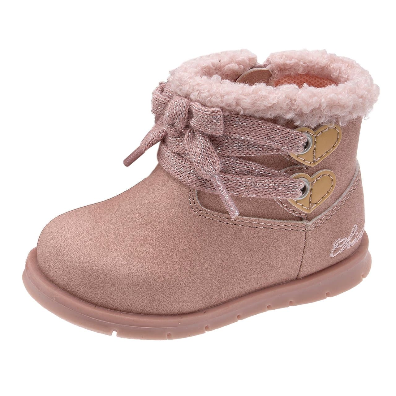 Stivaletto Bambina Florentia | Chicco Stivaletto primi passi da bambina Chicco Florentia giallo con decorazione a cuore, lacci e zip laterale per una calzata regolabile. | Chicco