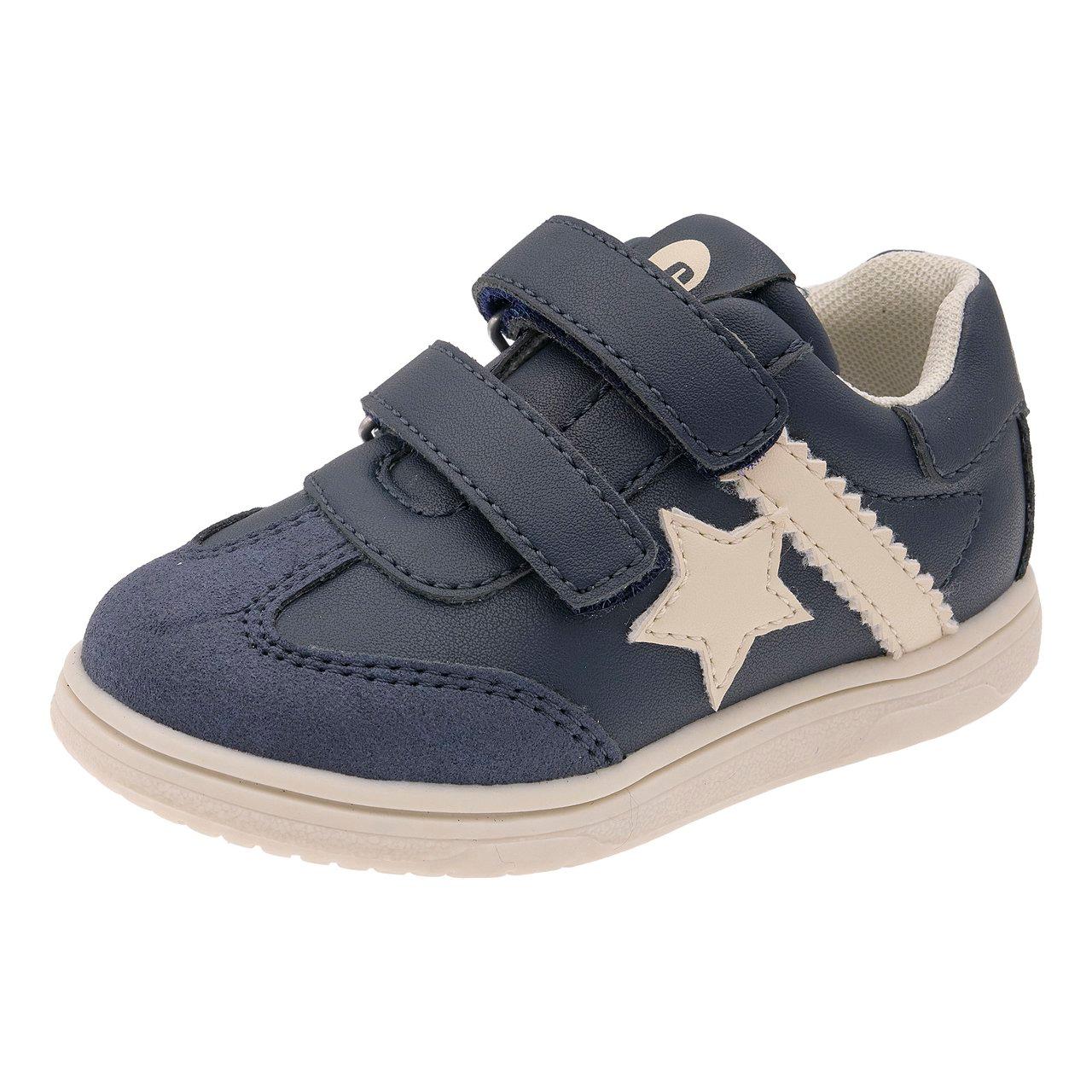 Sneakers Bambino Caos | Chicco Sneakers bambina Chicco Caos argento con doppio strappo, fodera interna e stella rosa, ideali per l'uso quotidiano autunno/inverno. | Chicco