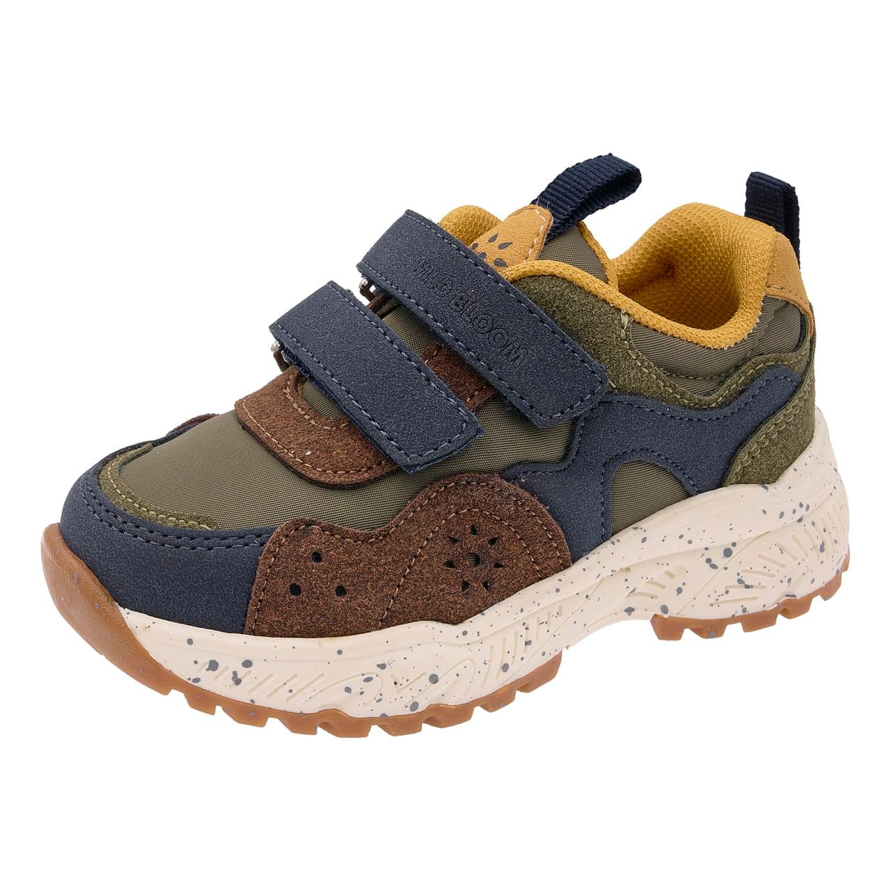 Sneakers Bambino Crim | Chicco Sneakers unisex Chicco beige con dettagli verdi, rosa e azzurri, chiusura a doppio strappo e design ispirato al trekking per uso urbano. | Chicco