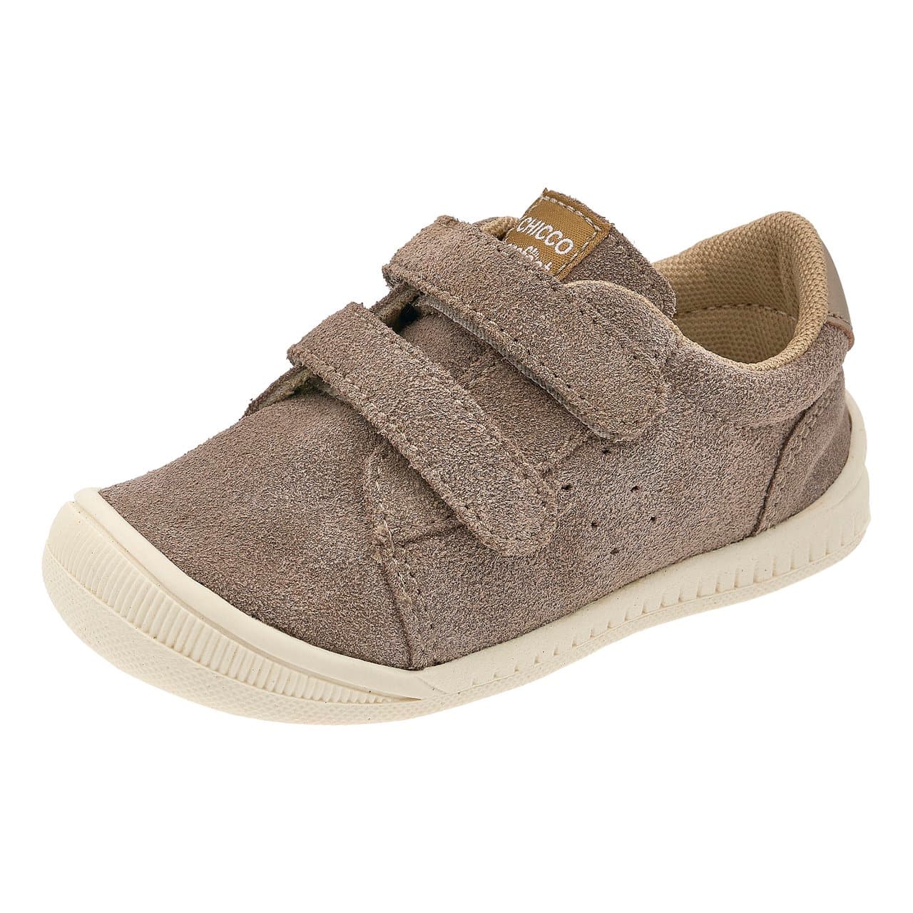 Sneakers Cafax | Chicco Sneakers barefoot unisex Chicco Cafax beige in pelle scamosciata, con punta ampia, suola piatta flessibile e doppio strappo per una regolazione sicura. | Chicco