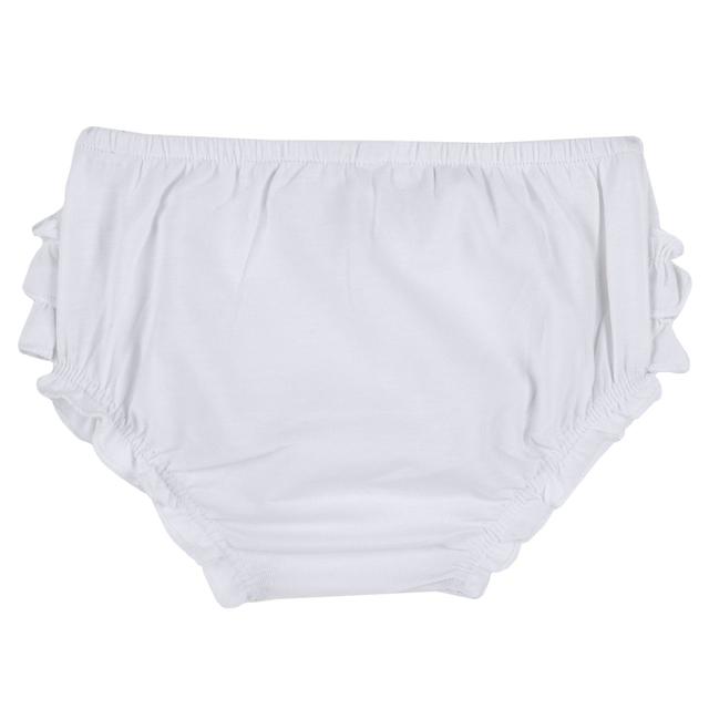 Culotte Con Volants | Chicco Culotte Chicco bianche in jersey elasticizzato per bambina con volants arricciati sul retro, cotone sostenibile Oeko-Tex. | Chicco