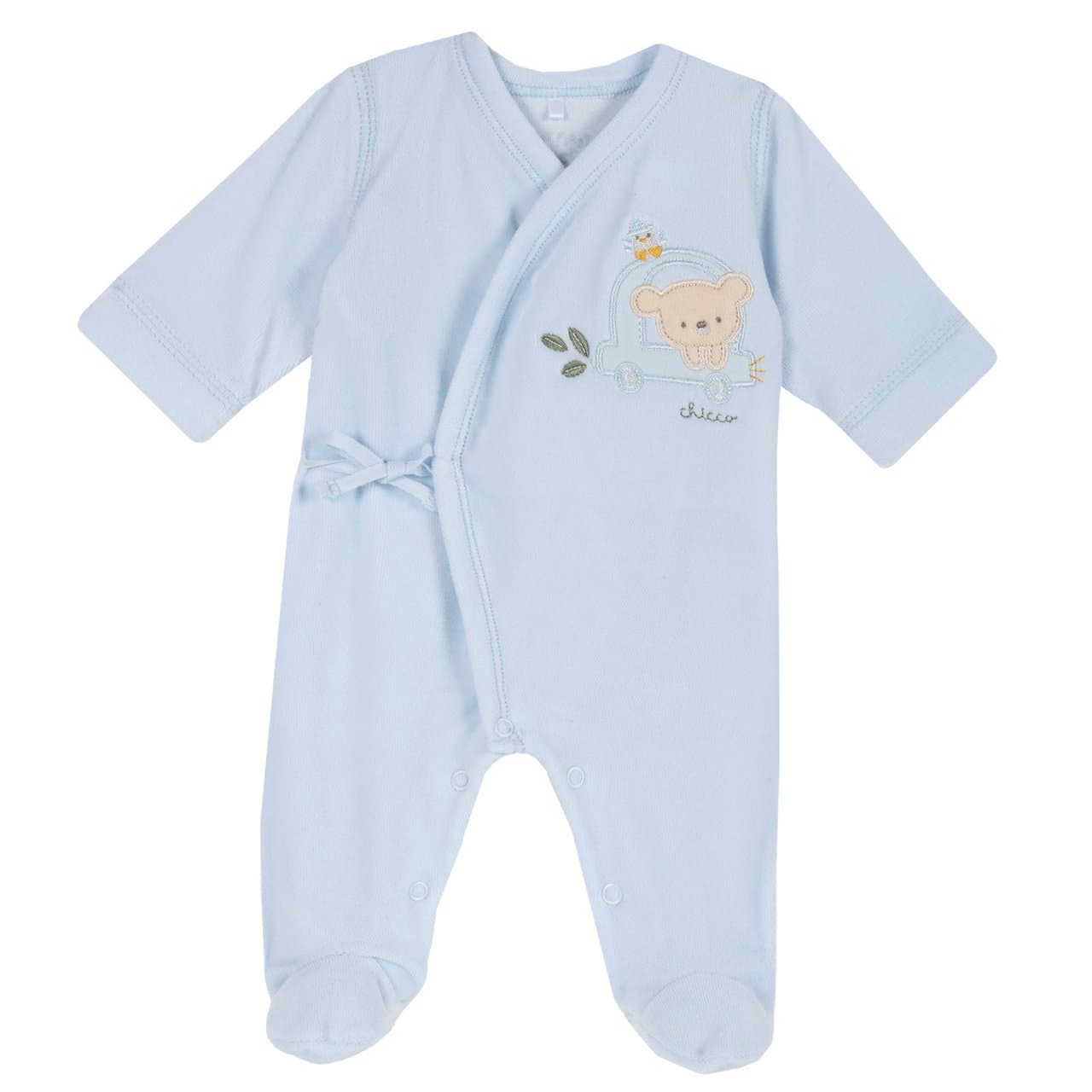 Tutina Prematuro | Chicco Tutina premurosa Chicco rosa in ciniglia per neonata con apertura incrociata frontale e chiusura a laccetti, ideale per ogni stagione. | Chicco