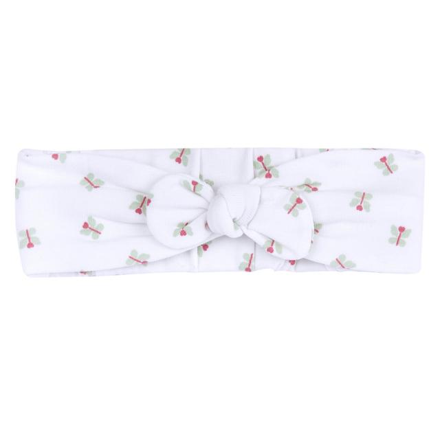 Fascetta | Chicco Fascetta neonata Chicco in jersey di cotone elasticizzato bianco con stampa fantasia e fiocco nodo, taglia 0-12 mesi, certificata Oeko-Tex. | Chicco