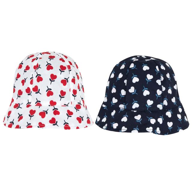 Cappello Reversibile | Chicco Cappello reversibile Chicco per bambina in popeline di cotone, fantasia floreale verde su entrambi i lati, ideale per primavera/estate. | Chicco